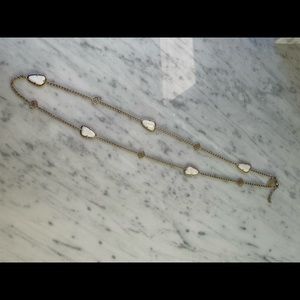 Kendra Scott Gold and White Necklace